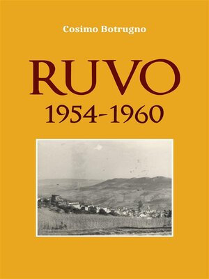 cover image of Ruvo 1954--1960